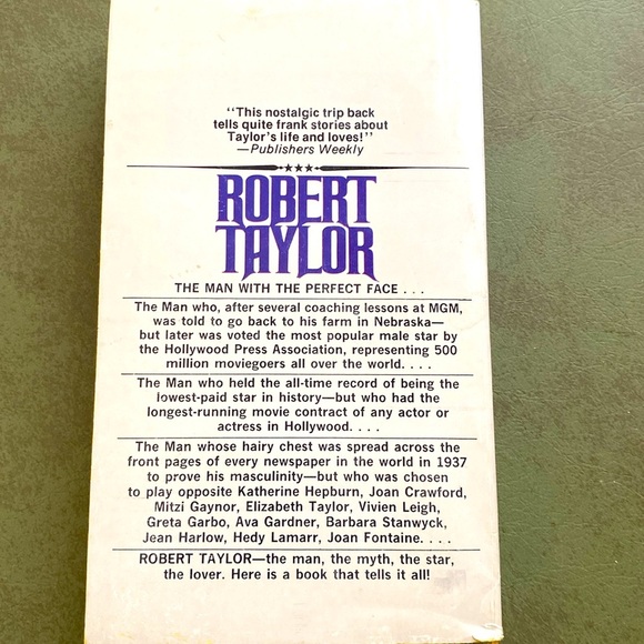 ROBERT TAYLOR biography Jane Ellen Wayne Vintage Paperback EUC - Picture 3 of 7